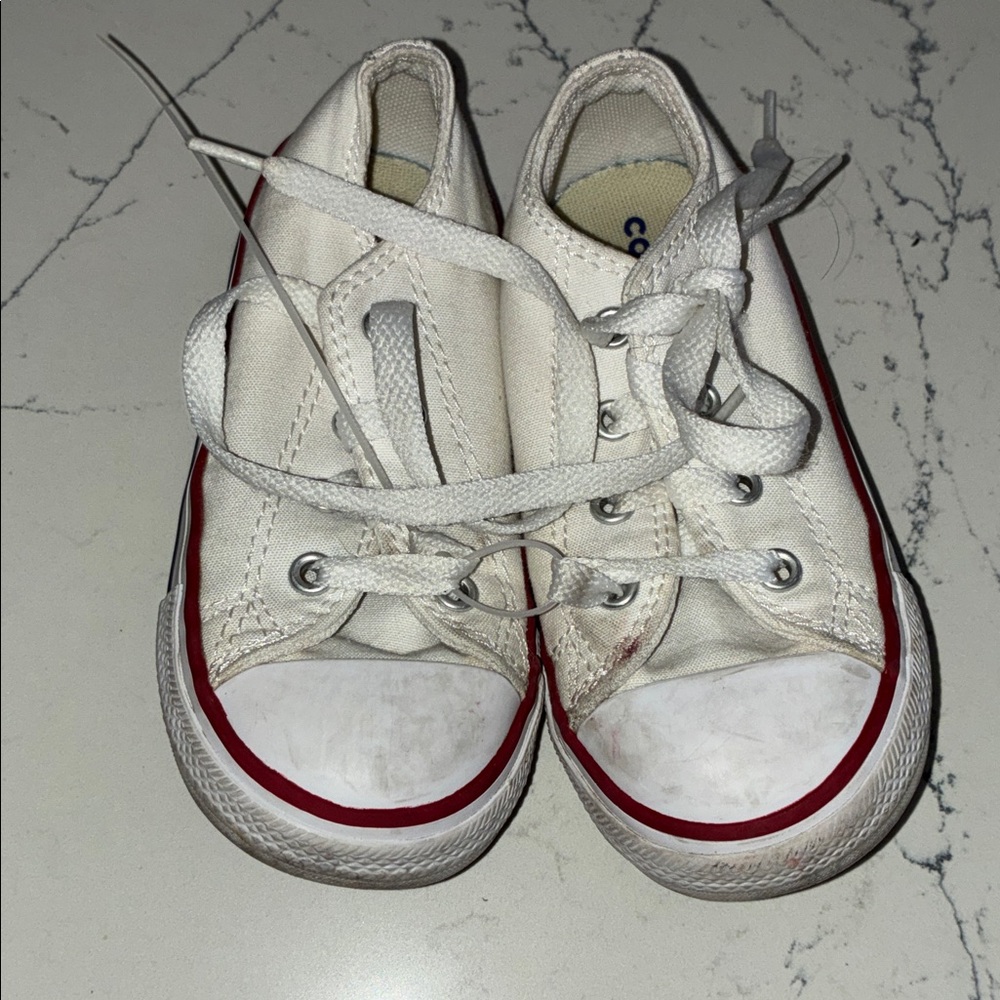 Converse White High-Top Sneakers Classic Canvas Design